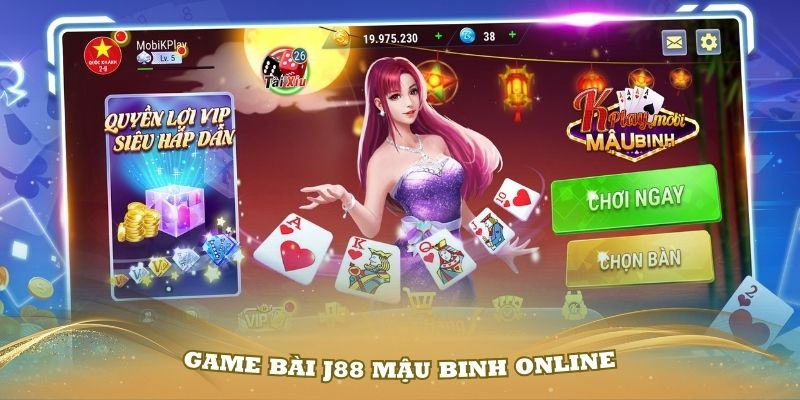 Game bài J88 mậu binh online luôn thu hút nhiều cược thủ tham gia